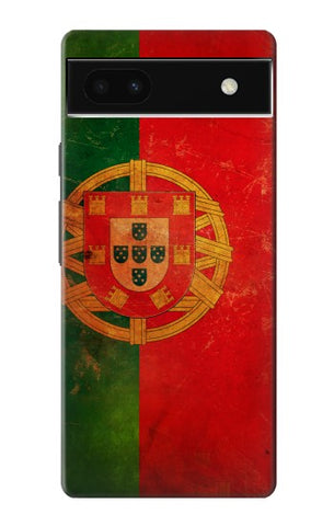Google Pixel 6a Hard Case Vintage Portugal Flag