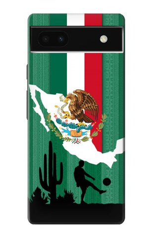 Google Pixel 6a Hard Case Mexico Football Flag