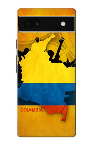 Google Pixel 6a Hard Case Colombia Football Flag