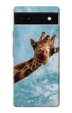 Google Pixel 6a Hard Case Cute Smile Giraffe