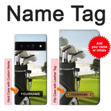 Google Pixel 6 Pro Hard Case Golf with custom name