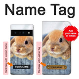 Google Pixel 6 Pro Hard Case Cute Rabbit with custom name