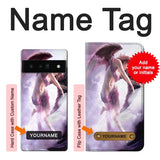 Google Pixel 6 Pro Hard Case Fantasy Angel with custom name