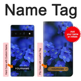 Google Pixel 6 Pro Hard Case Forget me not with custom name