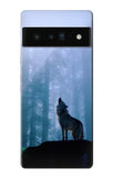 Google Pixel 6 Pro Hard Case Wolf Howling in Forest