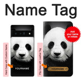 Google Pixel 6 Pro Hard Case Panda Bear with custom name