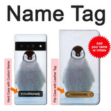 Google Pixel 6 Pro Hard Case Penguin Ice with custom name