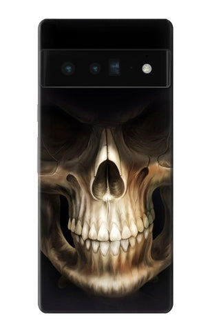 Google Pixel 6 Pro Hard Case Skull Face Grim Reaper