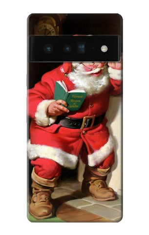 Google Pixel 6 Pro Hard Case Santa Claus Merry Xmas