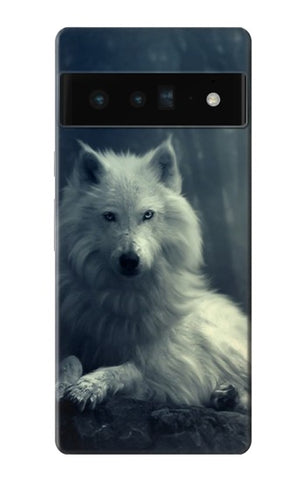 Google Pixel 6 Pro Hard Case White Wolf