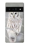 Google Pixel 6 Pro Hard Case Snowy Owl White Owl