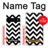 Google Pixel 6 Pro Hard Case Chevron Zigzag with custom name