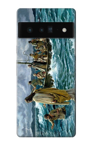 Google Pixel 6 Pro Hard Case Jesus Walk on The Sea