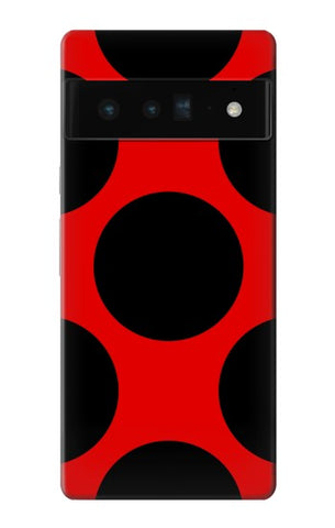 Google Pixel 6 Pro Hard Case Lady bug Dot Pattern