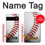 Google Pixel 6 Pro Hard Case New Baseball with custom name