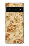 Google Pixel 6 Pro Hard Case Flower Floral Vintage Pattern