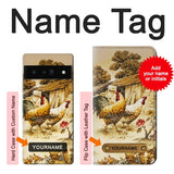 Google Pixel 6 Pro Hard Case French Country Chicken with custom name