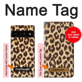 Google Pixel 6 Pro Hard Case Leopard Pattern Graphic Printed with custom name