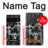 Google Pixel 6 Pro Hard Case Giraffes With Sunglasses with custom name