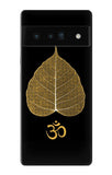 Google Pixel 6 Pro Hard Case Gold Leaf Buddhist Om Symbol