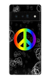 Google Pixel 6 Pro Hard Case Peace Sign