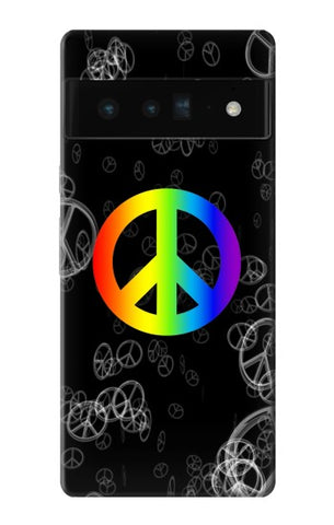 Google Pixel 6 Pro Hard Case Peace Sign