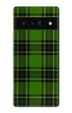 Google Pixel 6 Pro Hard Case Tartan Green Pattern