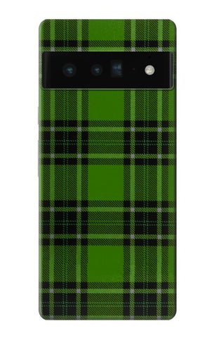 Google Pixel 6 Pro Hard Case Tartan Green Pattern