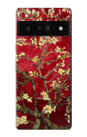 Google Pixel 6 Pro Hard Case Red Blossoming Almond Tree Van Gogh