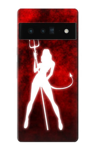 Google Pixel 6 Pro Hard Case Sexy Devil Girl