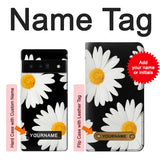 Google Pixel 6 Pro Hard Case Daisy flower with custom name