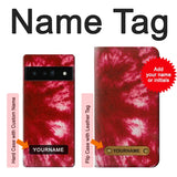 Google Pixel 6 Pro Hard Case Tie Dye Red with custom name