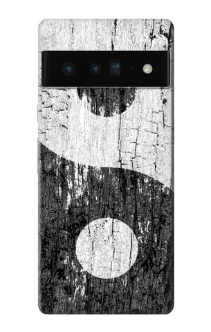 Google Pixel 6 Pro Hard Case Yin Yang Wood