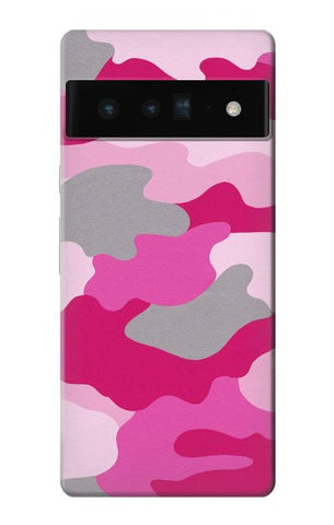 Google Pixel 6 Pro Hard Case Pink Camouflage