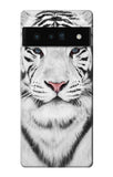 Google Pixel 6 Pro Hard Case White Tiger