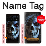 Google Pixel 6 Pro Hard Case Evil Death Skull with custom name