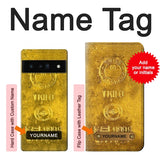 Google Pixel 6 Pro Hard Case One Kilo Gold Bar with custom name