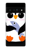 Google Pixel 6 Pro Hard Case Cute Baby Penguin