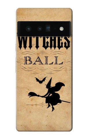 Google Pixel 6 Pro Hard Case Vintage Halloween The Witches Ball