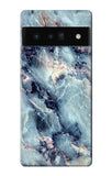 Google Pixel 6 Pro Hard Case Blue Marble Texture