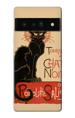 Google Pixel 6 Pro Hard Case Chat Noir The Black Cat