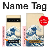 Google Pixel 6 Pro Hard Case Under the Wave off Kanagawa with custom name