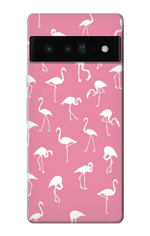 Google Pixel 6 Pro Hard Case Pink Flamingo Pattern