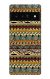 Google Pixel 6 Pro Hard Case Aztec Boho Hippie Pattern