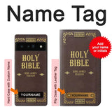 Google Pixel 6 Pro Hard Case Holy Bible Cover King James Version with custom name