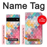 Google Pixel 6 Pro Hard Case Candy Minimal Pastel Colors with custom name