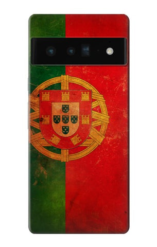 Google Pixel 6 Pro Hard Case Vintage Portugal Flag