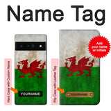 Google Pixel 6 Pro Hard Case Wales Red Dragon Flag with custom name