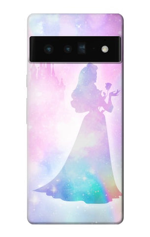 Google Pixel 6 Pro Hard Case Princess Pastel Silhouette