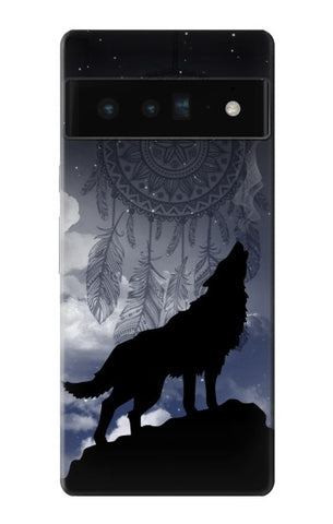 Google Pixel 6 Pro Hard Case Dream Catcher Wolf Howling